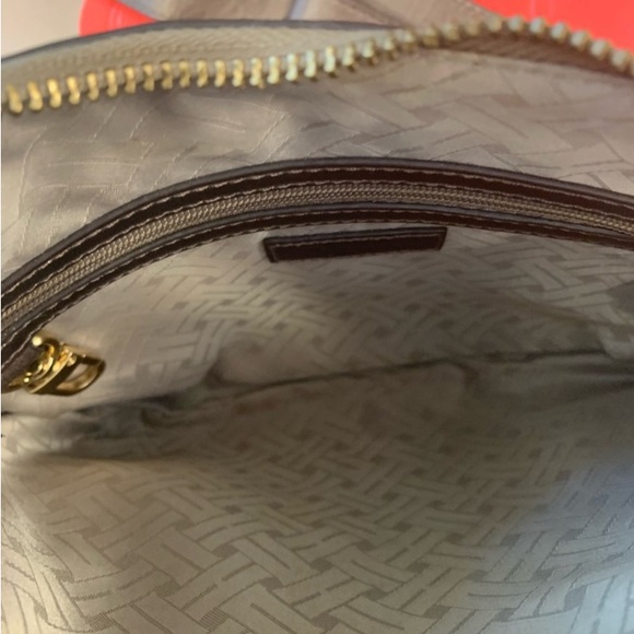 Cole Haan Crossbody Bronze Leather Woven Bag in Amazing Condition! - Picture 7 of 7